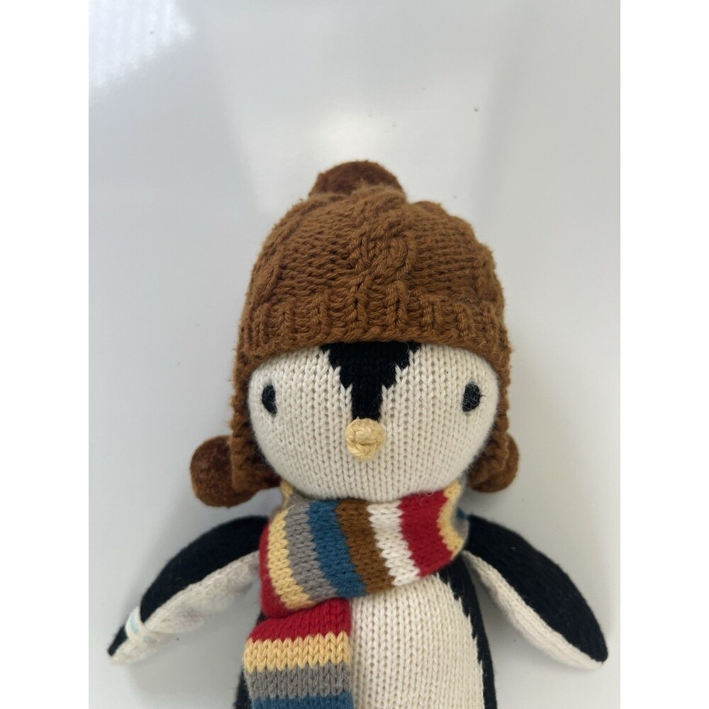 Cuddle & Kind Everest Penguin 15" Hand Knit Stuffed Animal Doll Plush Nursery - Picture 4 of 10